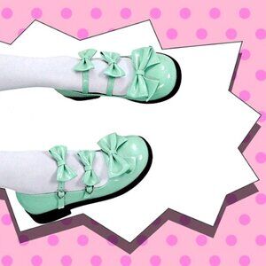 🆕️ Mint Bow Mary Janes